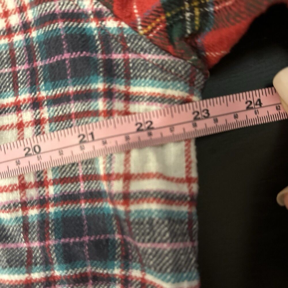 American Eagle Two Tone Flannel Button Down Womens Medium‎ Red And Blue - Picture 4 of 5